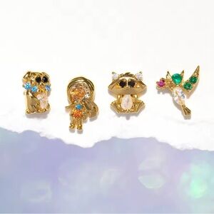 Disney’s Pocahontas Stud Earrings Set - Gold